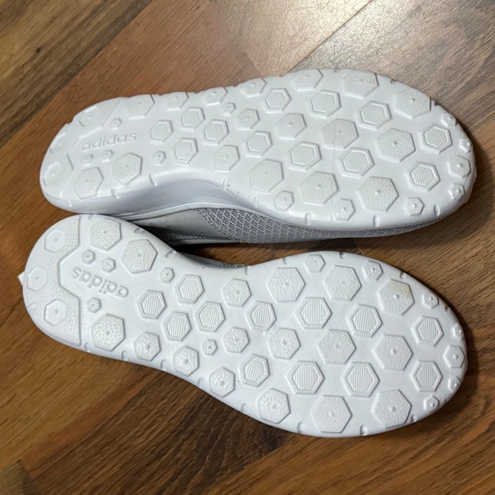 Adidas Lite Racer SO W Grey White Slip On Running Shoes Womens Size 7.5 - Picture 3 of 3